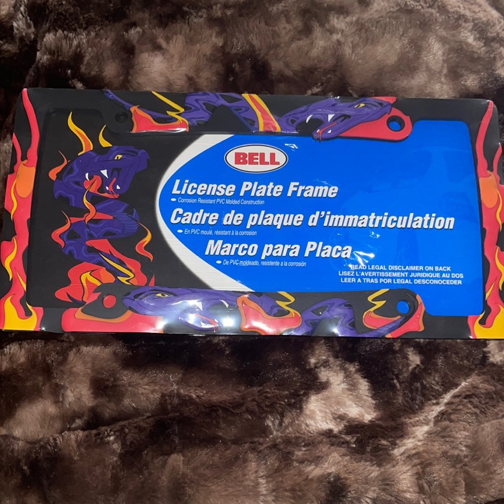 License Plate Frame (NEW) (DRAGON/FLAME DESIGN)